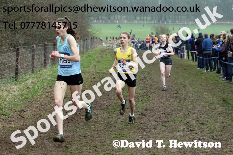 Womens under-17s Inter Counties Cross Country, Prestwold Hall, Loughborough. Photo: David T. Hewitson/Sports for All Pics